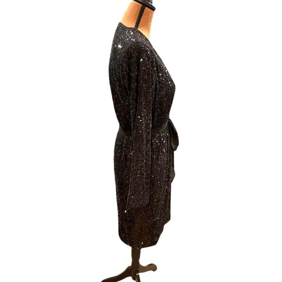 Show Me Your Mumu “Encore” Kimono in Midnight Black Sequins – NWT Small - Picture 4 of 10